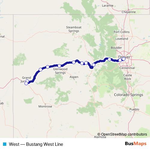 West bus Line Map