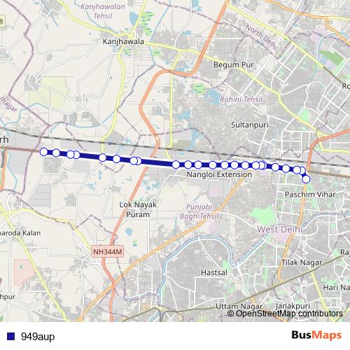 949aup bus Line Map