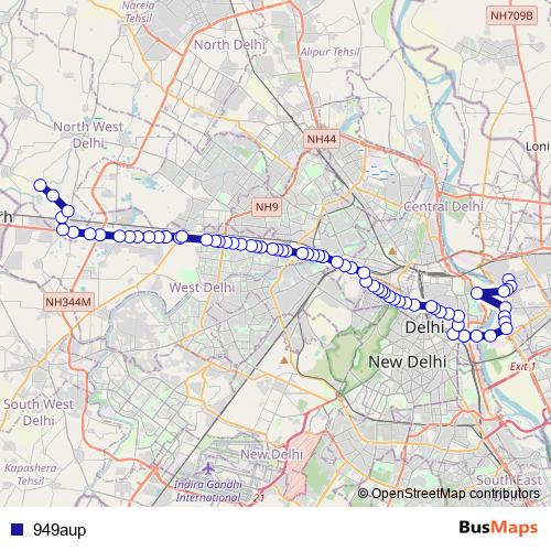 949aup bus Line Map
