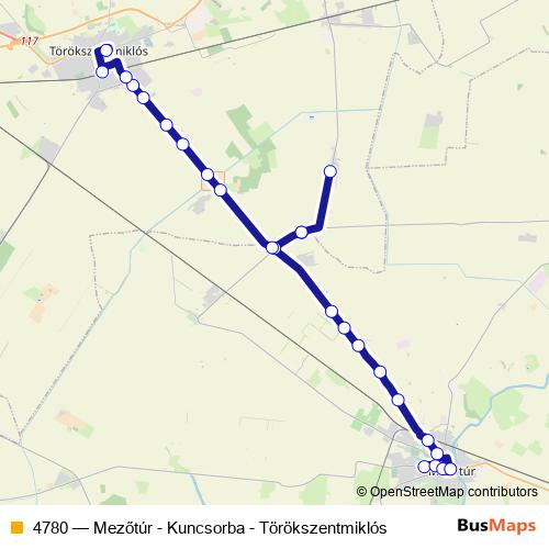 4780 bus Line Map