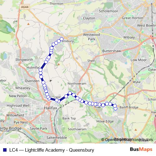 LC4 bus Line Map