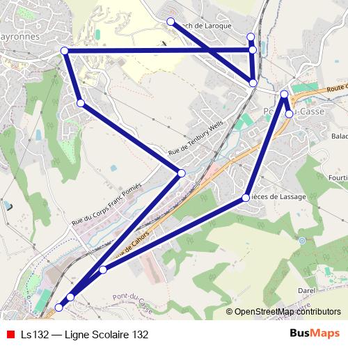 Ls132 bus Line Map