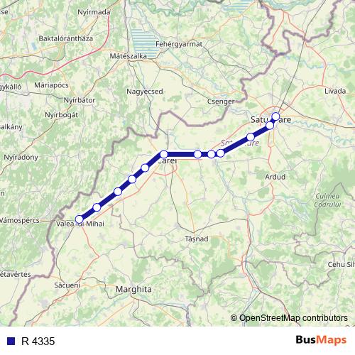 R 4335 rail Line Map