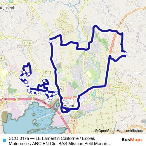 SCO 017a bus Line Map
