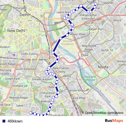 469down bus Line Map