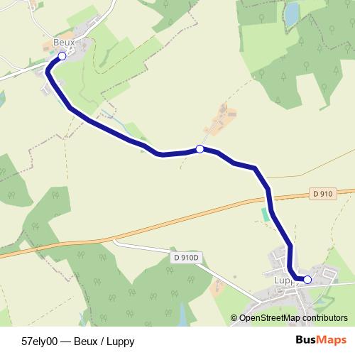 57ely00 bus Line Map