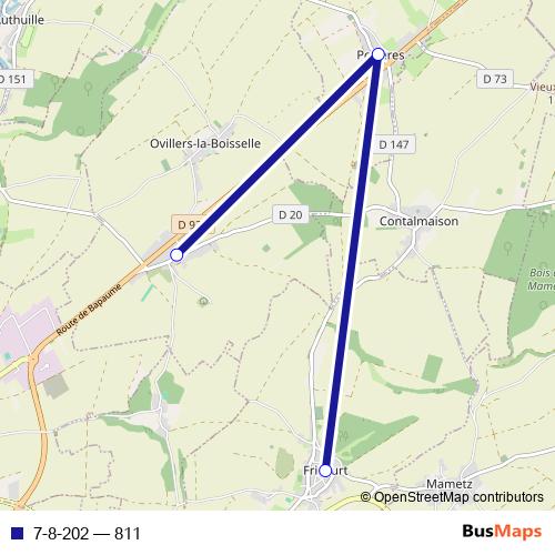 7-8-202 bus Line Map