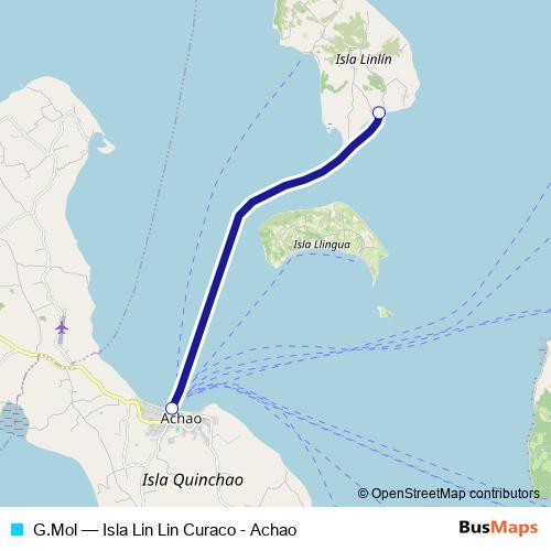 G.Mol ferry Line Map