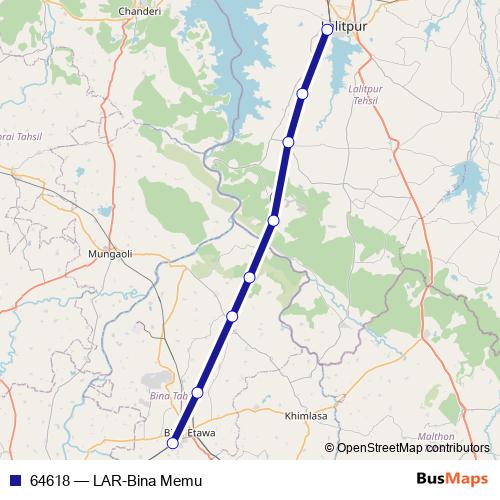 64618 rail Line Map