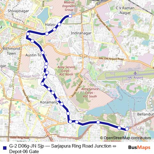 G-2 D06g-JN Sjp bus Line Map