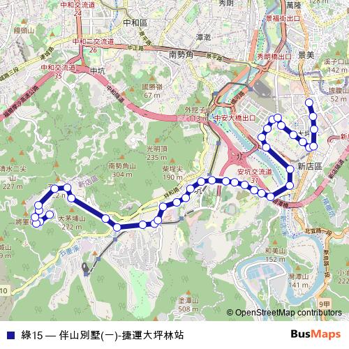 綠15 bus Line Map
