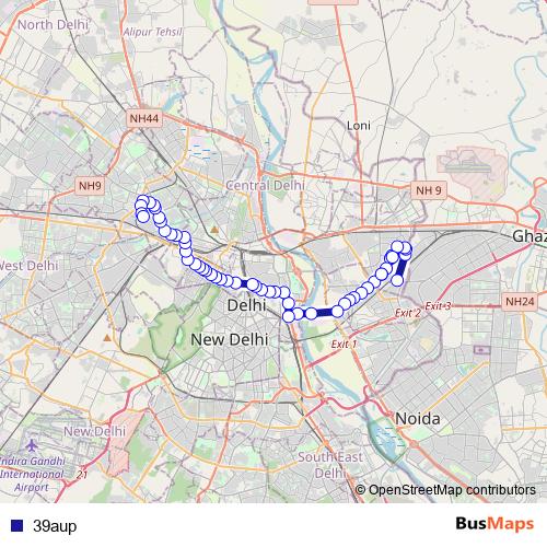 39aup bus Line Map