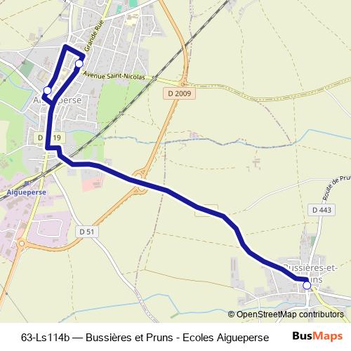 63-Ls114b bus Line Map