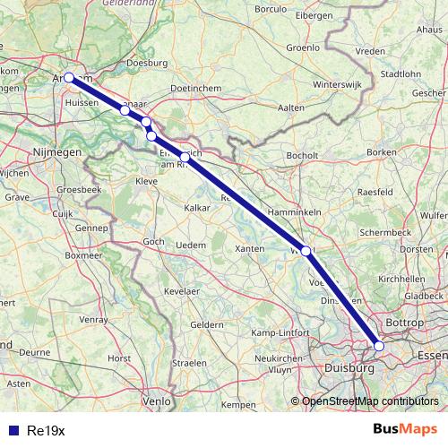 Re19x bus Line Map
