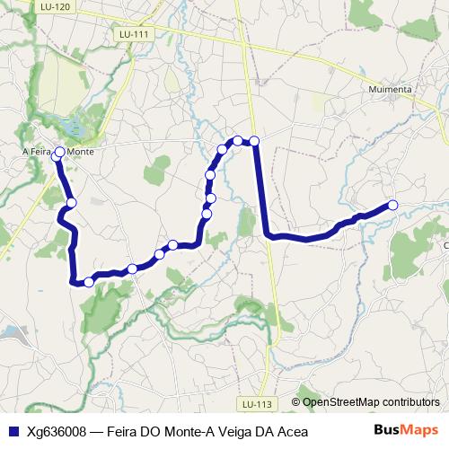 Xg636008 bus Line Map