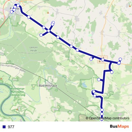 977 bus Line Map