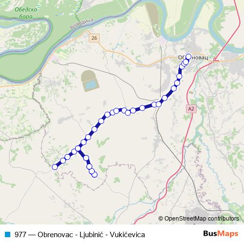 977 bus Line Map
