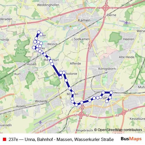 237e bus Line Map