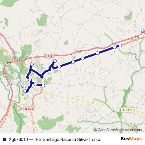Xg676010 bus Line Map