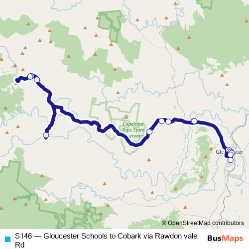 S146 bus Line Map