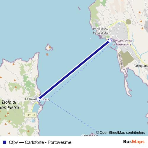 Cfpv ferry Line Map