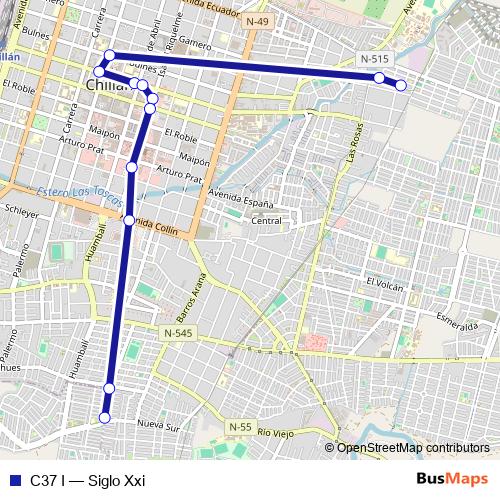 C37 I bus Line Map