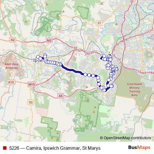 5226 bus Line Map
