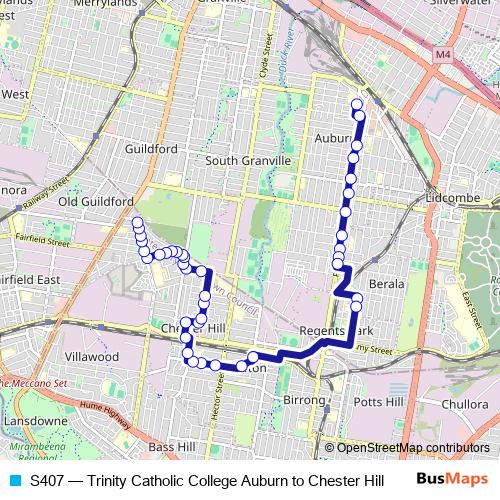 S407 bus Line Map