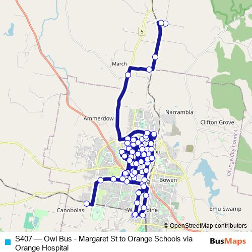 S407 bus Line Map