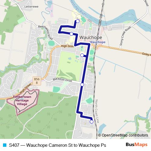 S407 bus Line Map