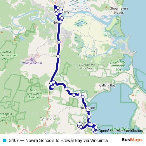 S407 bus Line Map