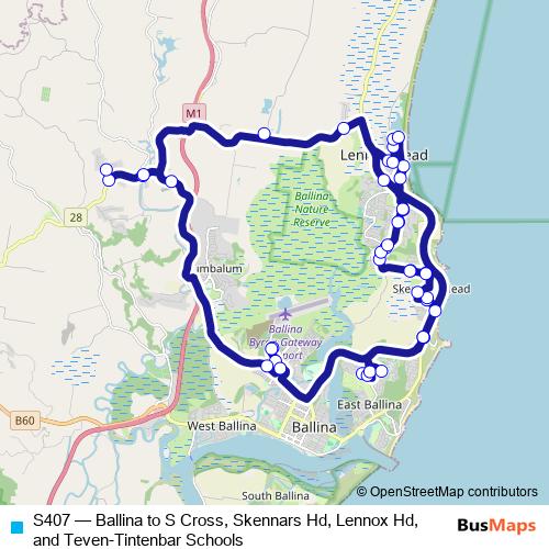 S407 bus Line Map
