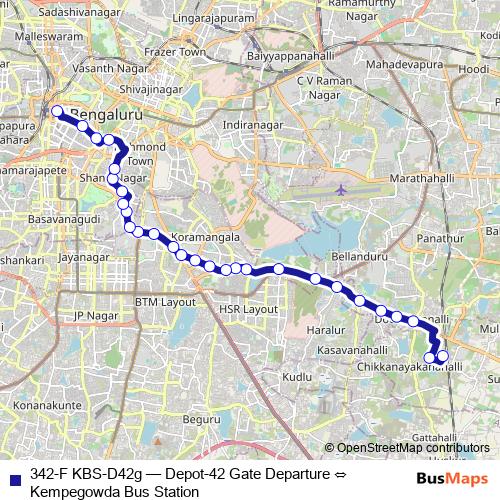 342-F KBS-D42g bus Line Map