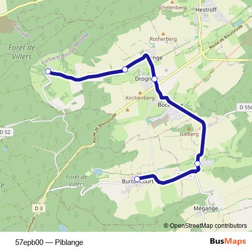 57epb00 bus Line Map