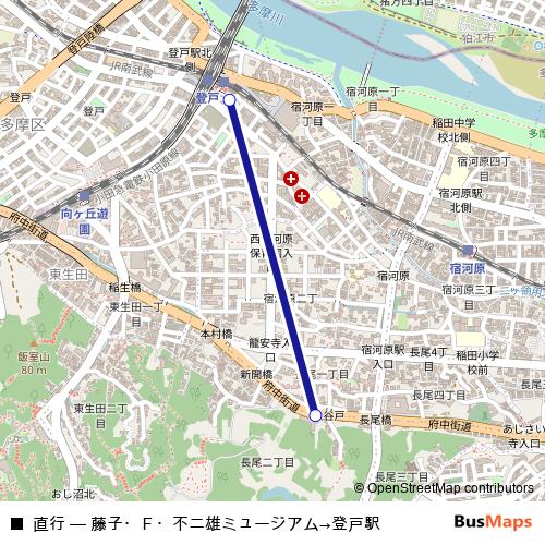 直行 bus Line Map