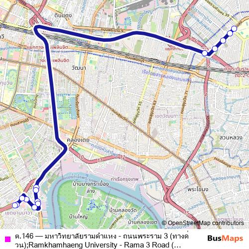 ต.146 bus Line Map