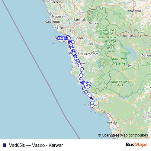 Vsd85is bus Line Map