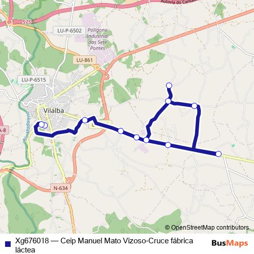 Xg676018 bus Line Map
