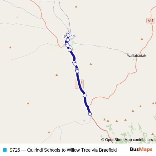S725 bus Line Map