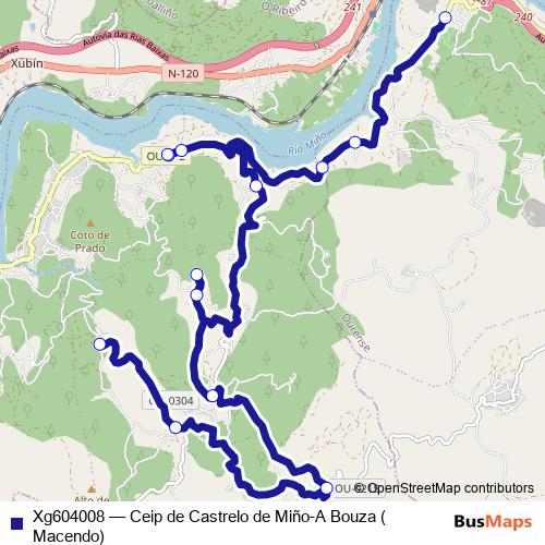 Xg604008 bus Line Map
