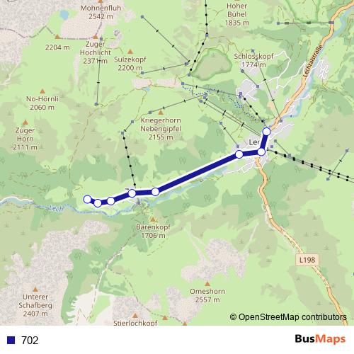 702 bus Line Map