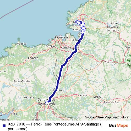 Xg817018 bus Line Map