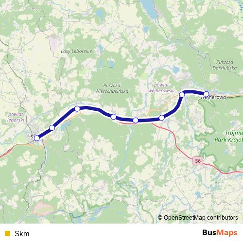 Skm rail Line Map