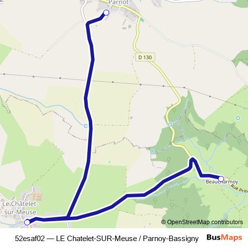 52esaf02 bus Line Map