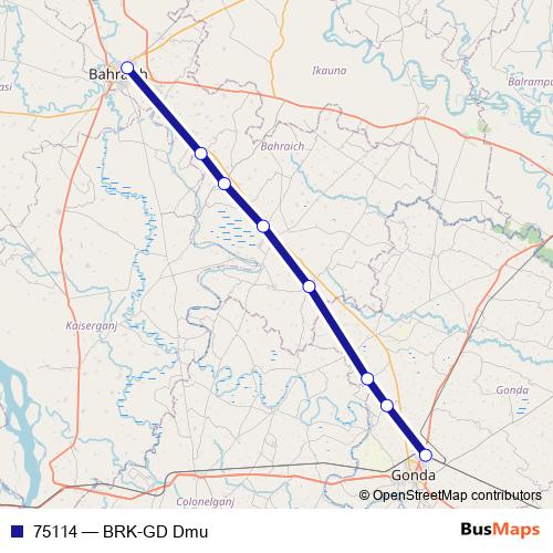 75114 rail Line Map