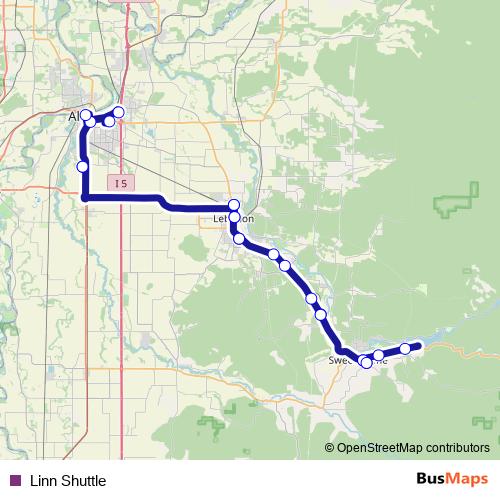 Linn Shuttle bus Line Map