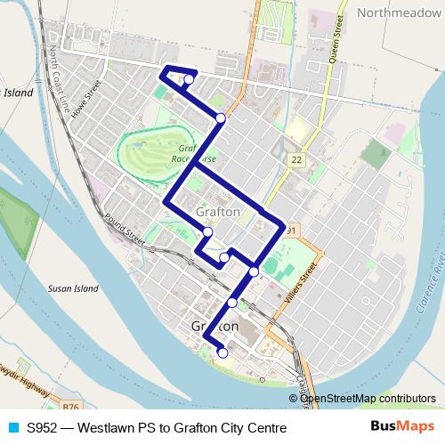 S952 bus Line Map