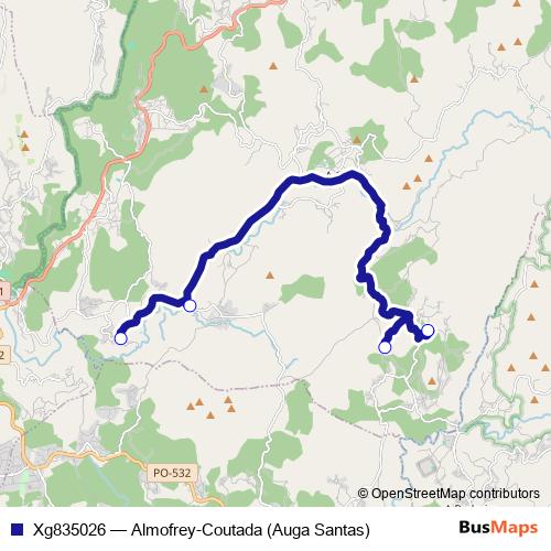 Xg835026 bus Line Map