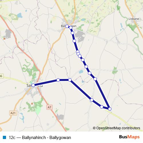 12c bus Line Map