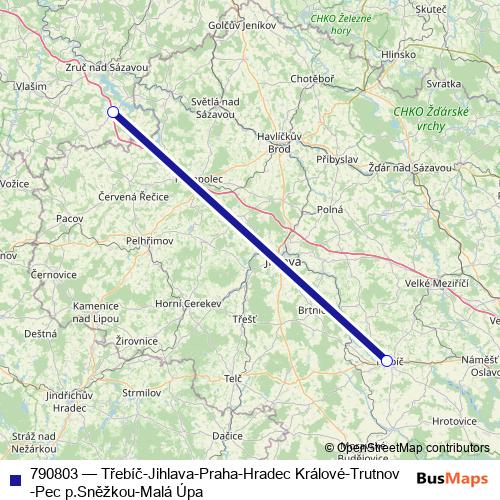 790803 bus Line Map